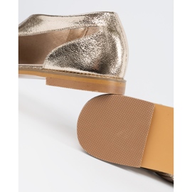 Goodin Golden women's sandals with cutouts 1