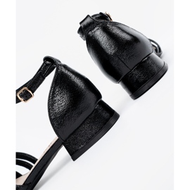 Goodin Elegant black low -heeled sandals 1 Goodin Elegant black low -heeled sandals 1