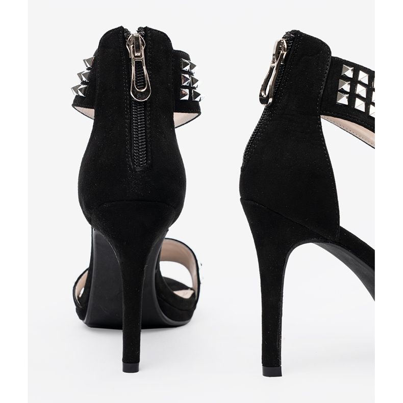 Shelvt Sandals on a black pin with zircons 1