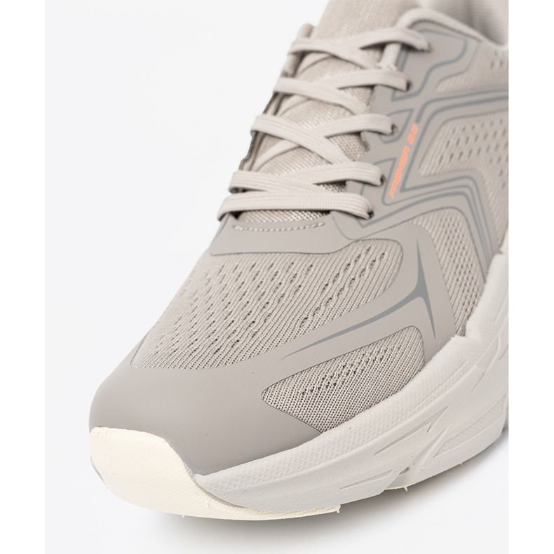 Shelvt Comfortable gray sports shoes with mesh structure McArthur grey 1