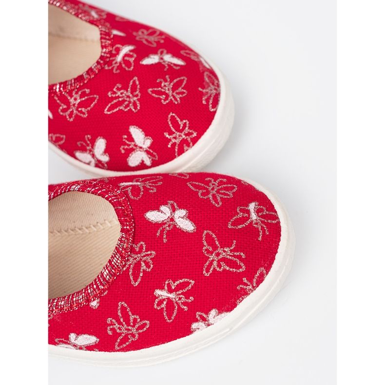 Shelvt Children's sneakers with red Velcro 1