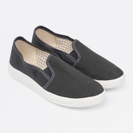 Shelvt Simple gray sneakers with flexible boys' inserts grey 1