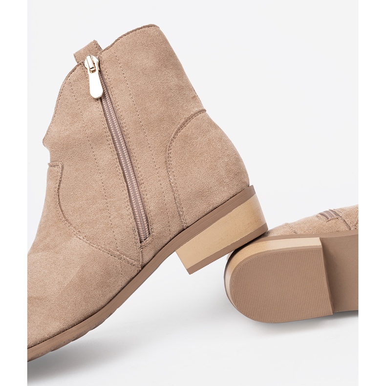 Seastar Beige boots suede cowboy boots 2 Seastar Beige boots suede cowboy boots 2