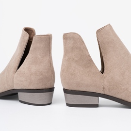 Seastar Beige ankle boots with cutouts 2