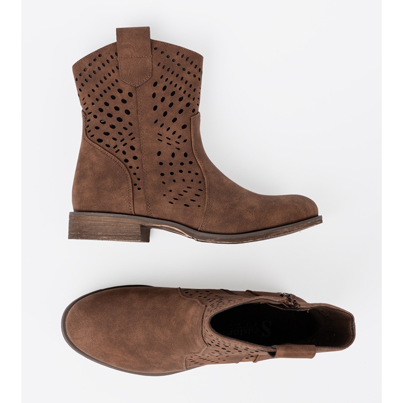 Seastar Openwork brown boots 2