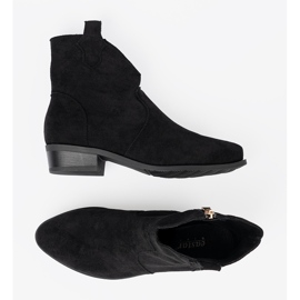 Seastar Black boots suede cowboy boots 2 Seastar Black boots suede cowboy boots 2