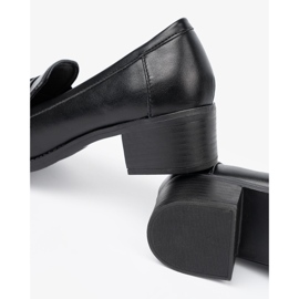 Shelvt Black women's shoes with an elegant buckle 1