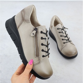 Women's leather shoes for beige Vinceza 39964 1 Women's leather shoes for beige Vinceza 39964 1