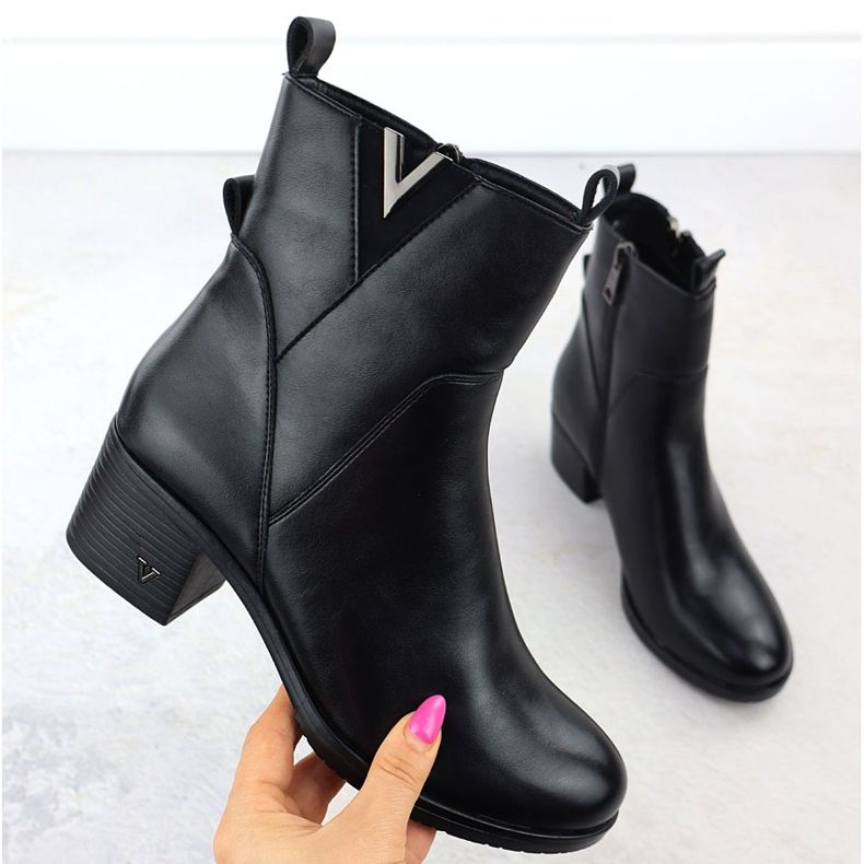 Women's boots on the post insulated black vinceza 58581 1 Women's boots on the post insulated black vinceza 58581 1