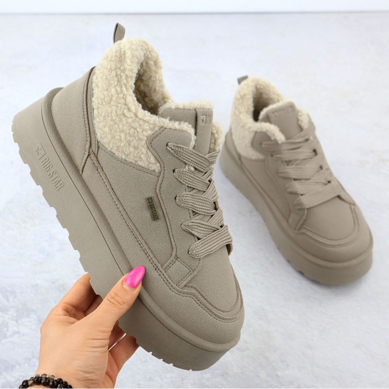 Women's insulated Sneakers with a sheepskin coat Big Star SS274105 1 Women's insulated Sneakers with a sheepskin coat Big Star SS274105 1