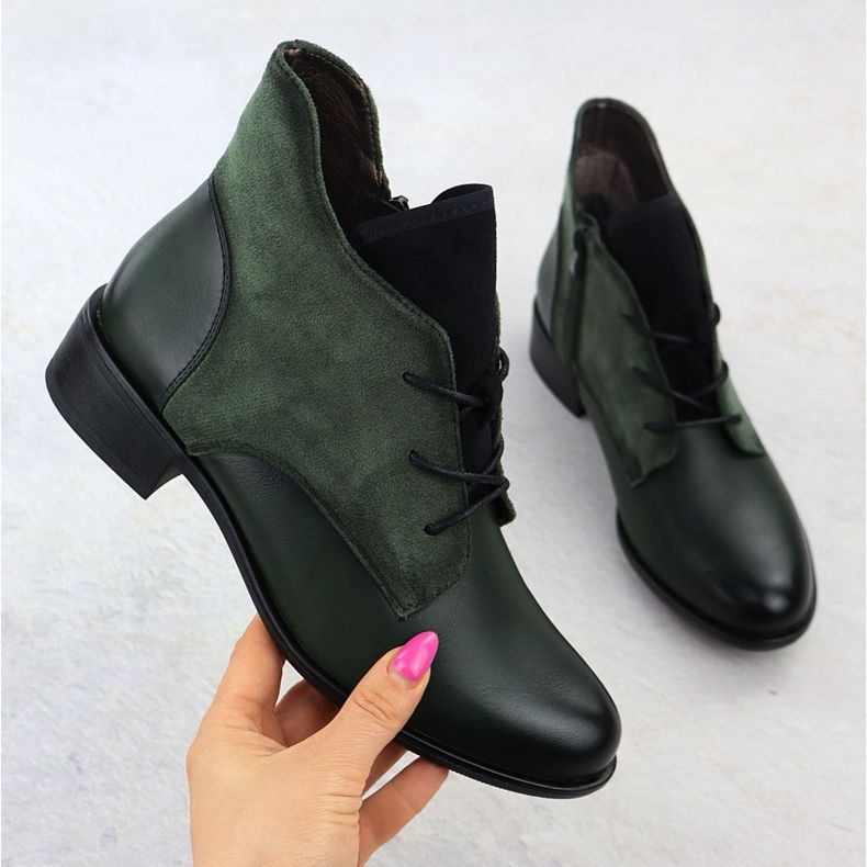 Jezzi Women's insulated green boots asa198-15 1 Jezzi Women's insulated green boots asa198-15 1