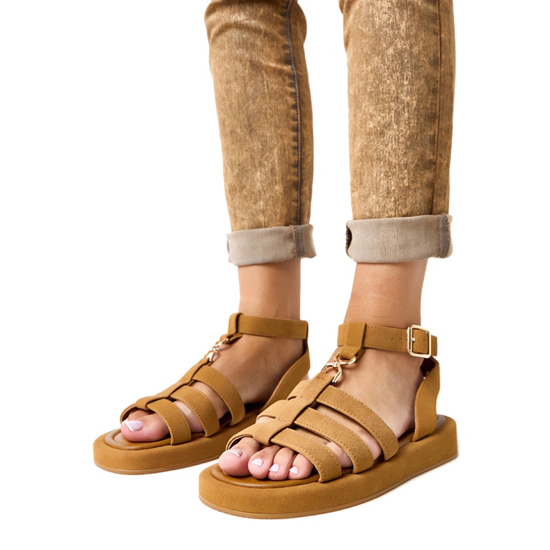Roman brown sandals 1