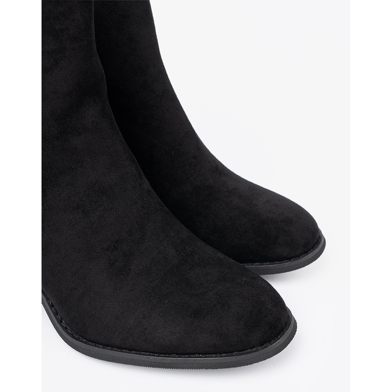 Shelvt Black suede ankle boots 1 Shelvt Black suede ankle boots 1