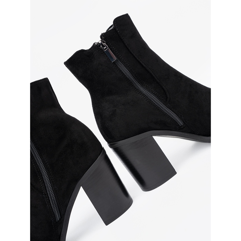Shelvt Black suede ankle boots 2 Shelvt Black suede ankle boots 2