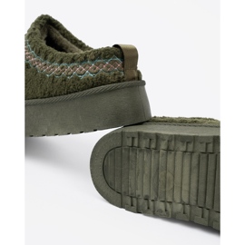 Shelvt Dark green, soft shoes a'la snow boots without a heel 1