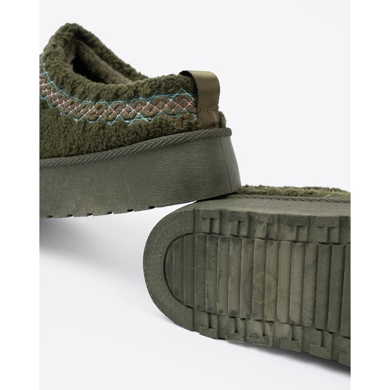 Shelvt Dark green, soft shoes a'la snow boots without a heel 1