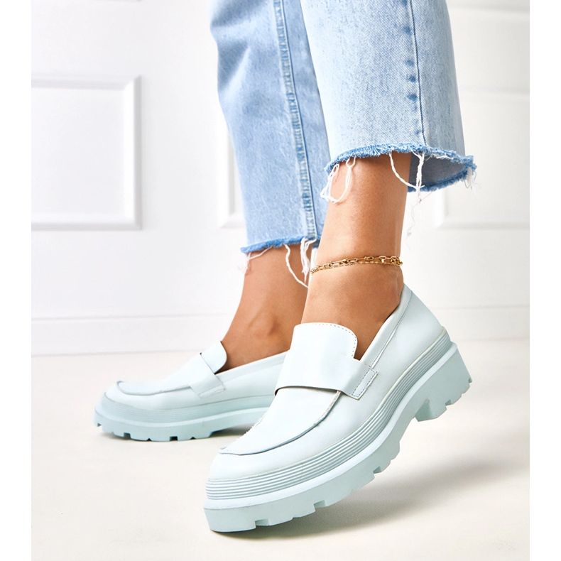 Blue Moccasins made of eco -leather Seraphin 1 Blue Moccasins made of eco -leather Seraphin 1