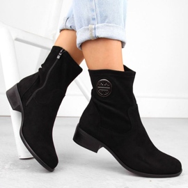 Suede boots Jezzi in ASA198-28 Jez432a black 1 Suede boots Jezzi in ASA198-28 Jez432a black 1