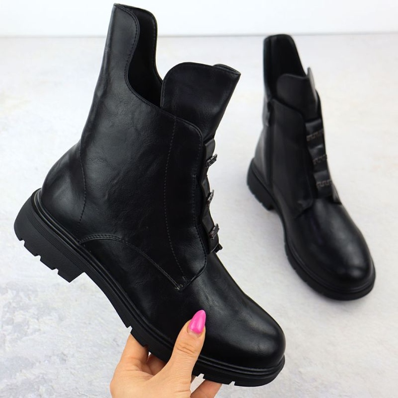 Insulated Jezzi boots in MR2501-4 Jez454a black 1 Insulated Jezzi boots in MR2501-4 Jez454a black 1