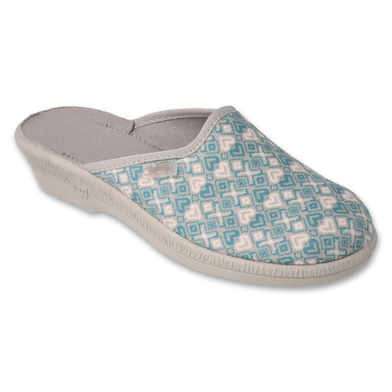 Befado women's slippers with pu patterns 219D485 gray grey 1