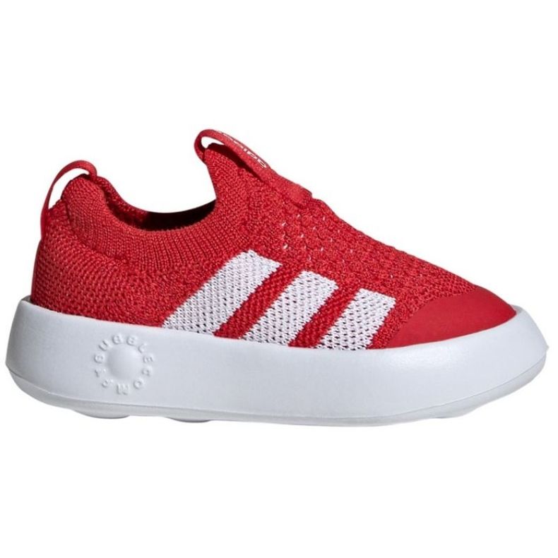 Adidas bubbleomfy and jr ji1609 shoes red 1
