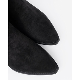 Shelvt Black women's boots with a classic cut 1