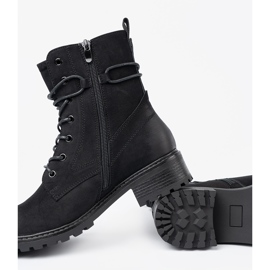 Shelvt Fashionable black workers with decorative lacing 2 Shelvt Fashionable black workers with decorative lacing 2