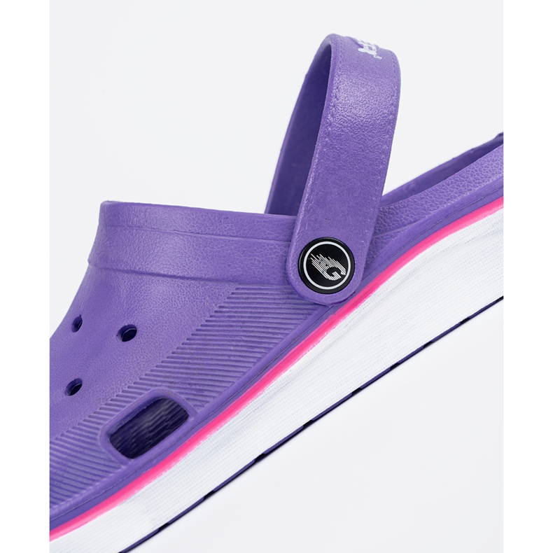 Shelvt Purple Crocs shoes violet 1