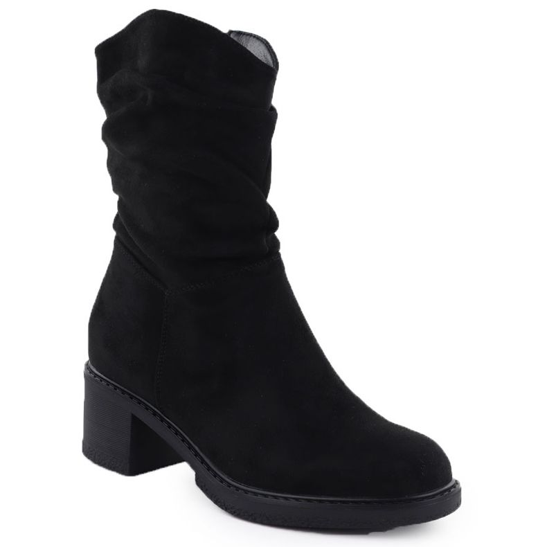 Women's suede boots Black Potocki Z25-CN51303 1 Women's suede boots Black Potocki Z25-CN51303 1