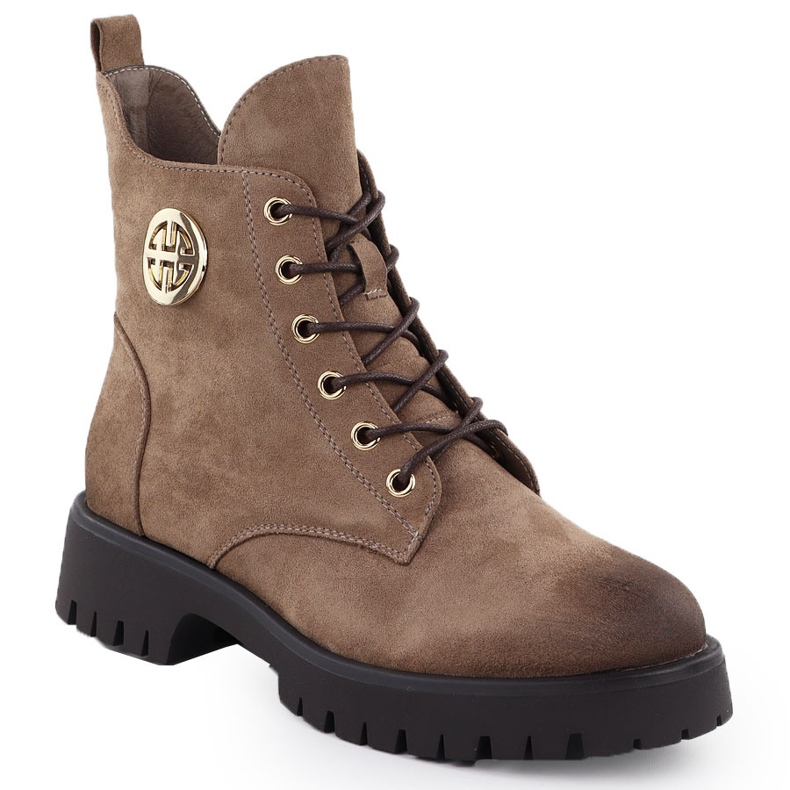 Suede boots insulated women's beige Potocki z25-sz12672 1 Suede boots insulated women's beige Potocki z25-sz12672 1