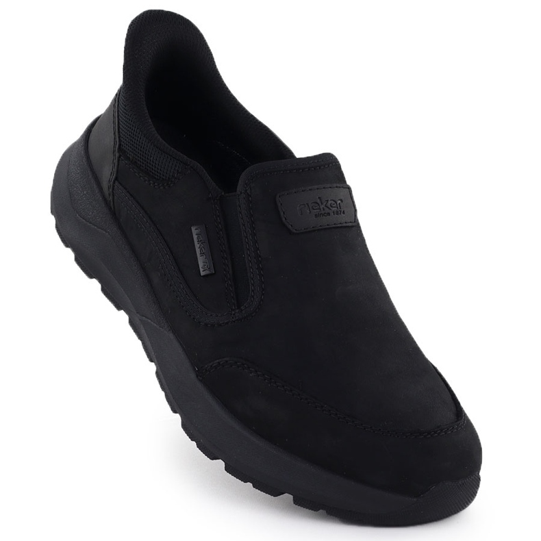 Waterproof leather shoes, Men's Shoed Black Rieker 06052-00 1 Waterproof leather shoes, Men's Shoed Black Rieker 06052-00 1