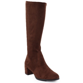 Women's suede brown boots Sergio Leone KZ205 1 Women's suede brown boots Sergio Leone KZ205 1