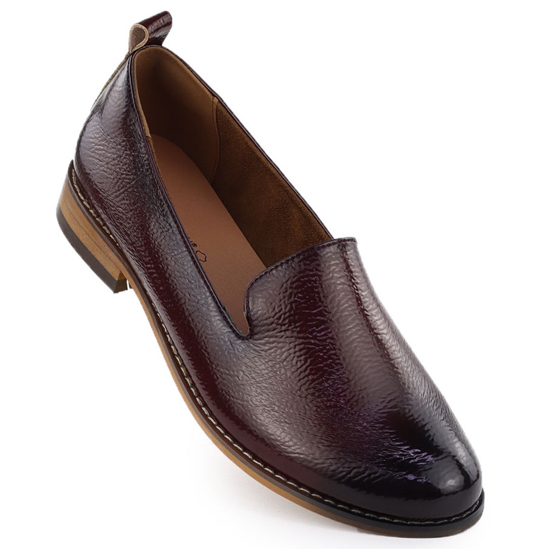 Women's shoes Lords Painted burgundy Potocki 19337 red 1