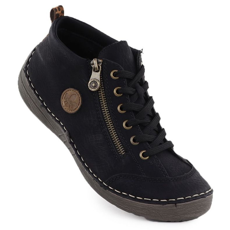 Women's comfortable black boots black rieker 52514-00 1 Women's comfortable black boots black rieker 52514-00 1