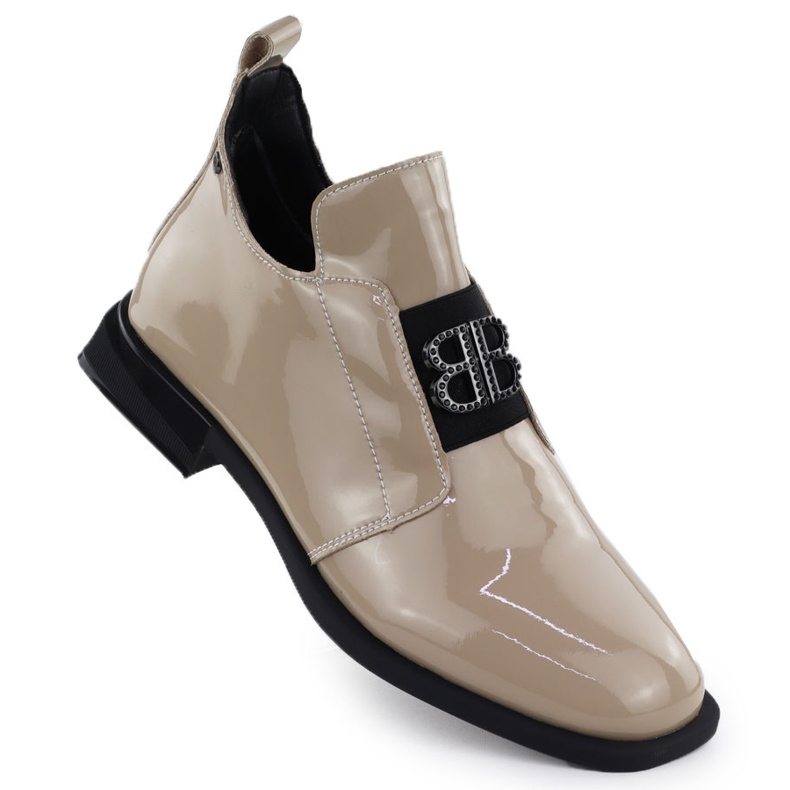 Women's leather boots varnished with decoration beige Filippo dbt4763 1 Women's leather boots varnished with decoration beige Filippo dbt4763 1