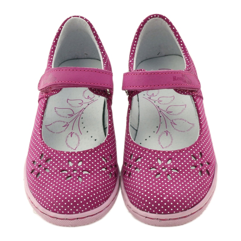 Girls' ballerinas flowers Ren But 3285 pink white 4