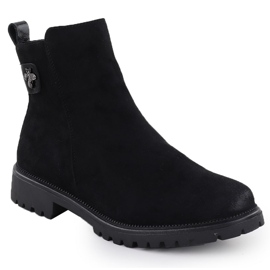 Women's boots suede black potocki 19314 1