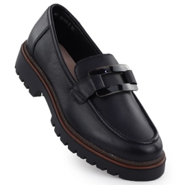 Lordy leather loafers on the black Sergio Leone MK25166-S women's platform 1 Lordy leather loafers on the black Sergio Leone MK25166-S women's platform 1