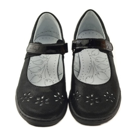 Girls' ballerinas flowers Ren But 4351 black 4