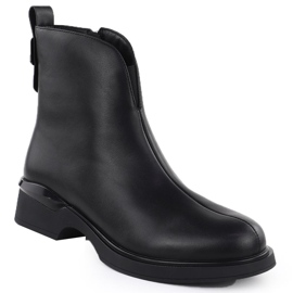 Women's leather boots insulated black T.Sokolski Z25-36 1