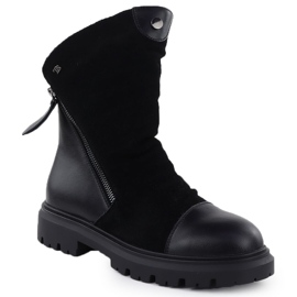 Women's leather boots on the Platform Black T.Sokolski Z25-163 1 Women's leather boots on the Platform Black T.Sokolski Z25-163 1
