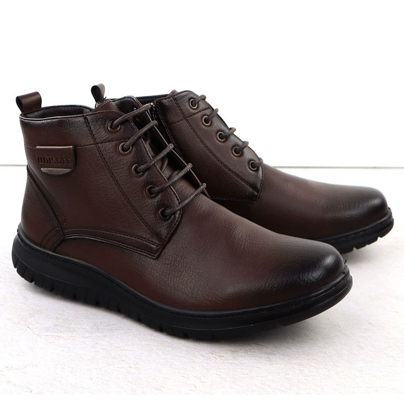 Men's insulated men's brown UNISOFT 24MN16-7515 2