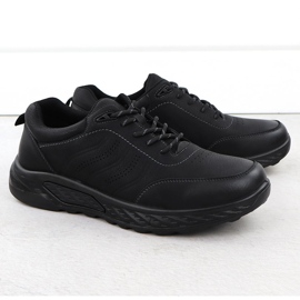 Men's lace-up shoes black unisoft 25mn16-9274 2