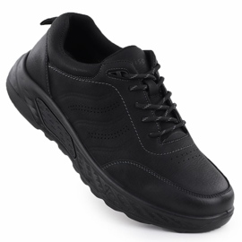 Men's lace-up shoes black unisoft 25mn16-9274 1