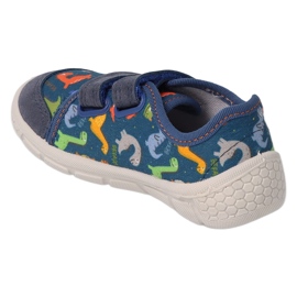 Befado children's slippers with dinosaur patterns 908P011 blue 1