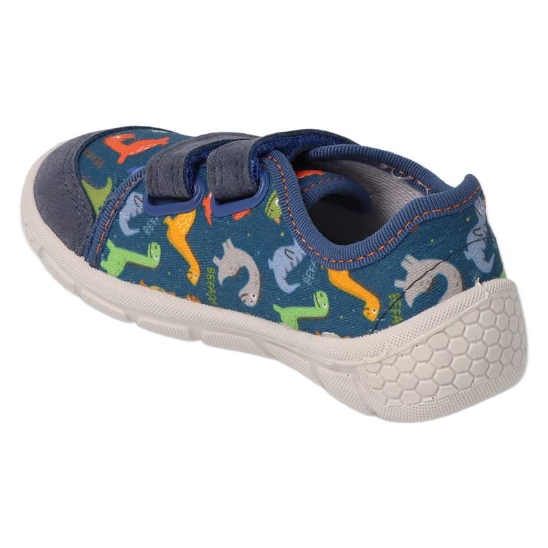 Befado children's slippers with dinosaur patterns 908P011 blue 1