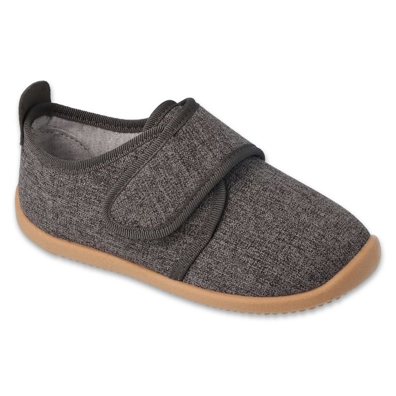 Befado children's slippers with leather insert 902Y022 gray grey 1