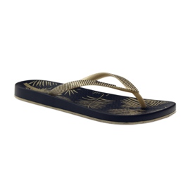 Rider Ipanema 82279 leisure women's slippers black yellow 1