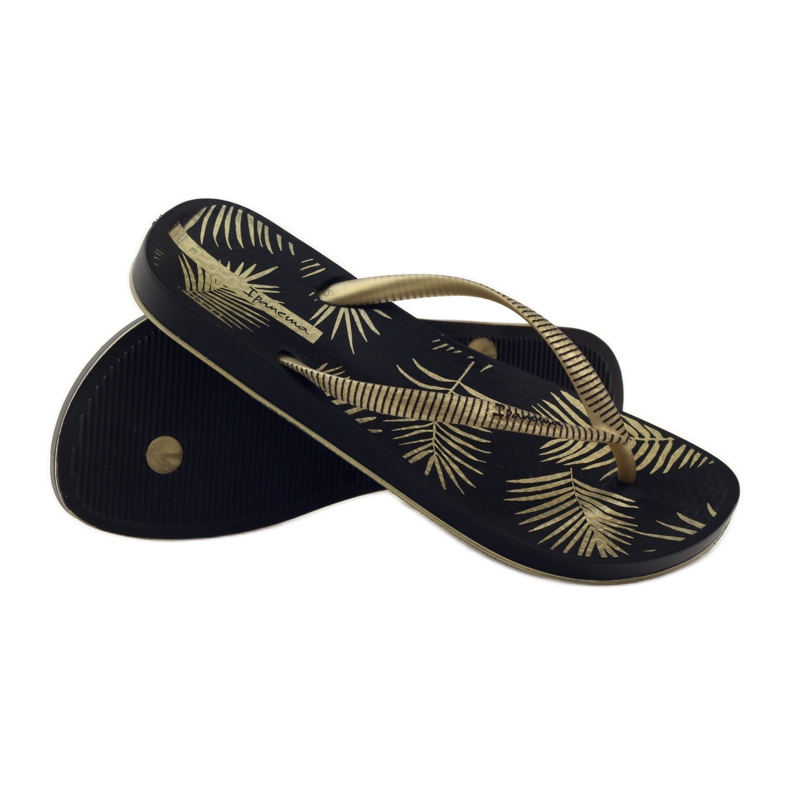 Rider Ipanema 82279 leisure women's slippers black yellow 3