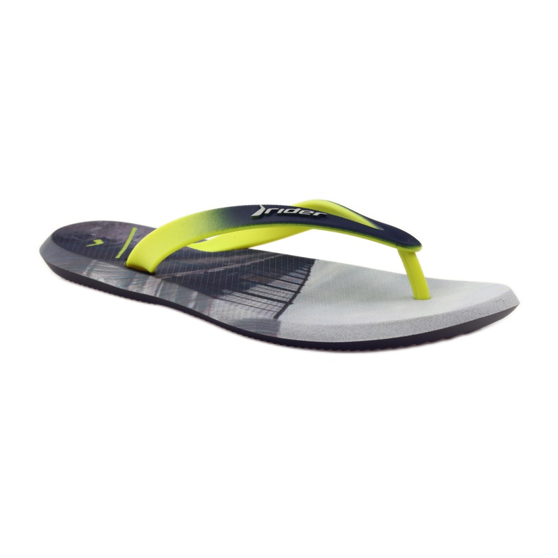 Rider 10719 men's flip-flops grey yellow 1